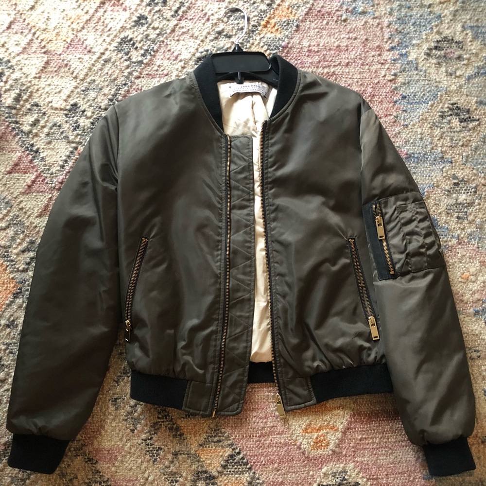 Zara Basics Bomber Jacket